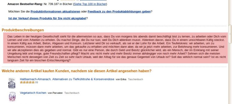 Amazon verwendet unerlaubt unseren Text